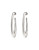 Uno De 50 Irregular Hoop Earrings - SILVER