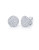 Crislu Simply Pave Circle Earrings - SILVER