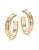 R.J. Graziano Tubogas Open Hoop Earrings - GOLD