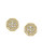 Louise Et Cie Pave Octagon Stud Earrings - GOLD