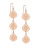 Expression Triple-Drop Filigree Earrings - ROSE GOLD