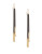 Expression Tassel Bar Earrings - BLACK