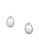 Cezanne Faux Pearl Teardrop Stud Earrings - WHITE