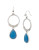 Kenneth Cole New York Blue Semiprecious Drop Earring - BLUE