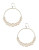 Chan Luu Graduated Rose Quartz Hoop Earrings - PINK