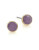 Lonna & Lilly Round Stone Stud Earrings - PURPLE