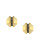 Louise Et Cie Pave Split Octagon Studs - GOLD