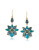 Carolee Central Park Boathouse Flower Drop Earrings - LIGHT BLUE