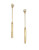 Lauren Ralph Lauren Golden Front-Back Bar Earrings - GOLD