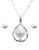 Samara Sterling Silver and Pearl Set - SILVER