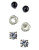 Nine West Three-Pack Mixed Basic Stud Earrings - SILVER