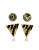 Guess Duo Stud Earring Set - GOLD/BLACK