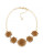 Carolee Desert Oasis Frontal Necklace - LIGHT BROWN