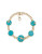 Carolee Caribbean Cascades Octagon Frontal Gold Tone Necklace - TURQUOISE