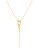 Diane Von Furstenberg Metal Chain Links Y Shaped Silver Necklace - GOLD