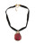 Carolee Teardrop Pendant Velvet Necklace - RED