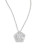 Crislu Platinum-Plated Art Deco Pendant Necklace - PLATINUM