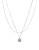 Dogeared Medium Circle Two Chain Necklace - SILVER