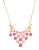 Trina Turk Hexagon Bib Necklace - PINK
