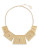 Trina Turk Hammered Plate Collar Necklace - GOLD