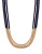 Lucky Brand Goldtone Lapis Beaded Necklace - GOLD