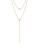 Bcbgeneration Pave Charms Double Drop Necklace - ROSE GOLD