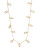 A.B.S. By Allen Schwartz Navette Stone Station Necklace - WHITE