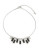 A.B.S. By Allen Schwartz Silvertone Crystal and Hematite Necklace - WHITE