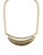 Kensie Textured Boomerang Necklace - GOLD