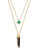 Trina Turk Horn and Stone Pendant Necklace