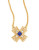 Gerard Yosca Mesa Lapis Pendant Necklace - GOLD