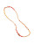 Kenneth Cole New York Citrus Slice Mixed Bead Long Necklace - ORANGE