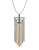 Gerard Yosca Fringed Bar Pendant Necklace - TWO TONE