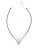 Kenneth Cole New York Tri-Tone Pave Chevron Necklace - TRI TONE