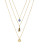 Bcbgeneration Three-Strand Layered Pendant Necklace - GOLD