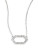 Lauren Ralph Lauren Pave Hexagon Pendant Necklace - SILVER