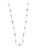 Cezanne Pearl And Fireball Station Necklace - SILVER
