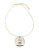 Jones New York Short Textured Pendant Necklace - TWO TONE