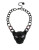 Betsey Johnson Panther Frontal Necklace - PURPLE