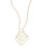 Trina Turk Chevron Pendant Necklace - GOLD