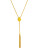 Vince Camuto Center Stone Y Necklace - YELLOW