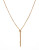 Expression Fringe Chain Station Necklace - GOLD
