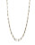 Nine West Tri-Tone Fringe Strand Necklace - MULTI