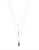 Expression Three-Row Mixed Pendant Necklace - BLACK