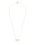 Michael Kors Goldtone Long Triangle Pendant Necklace - GOLD