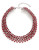 Expression Five-Row Rhinestone Collar Necklace - RED