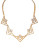 Kensie Faceted Stone Statement Necklace - GOLD