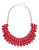 Expression Candy Bead Collar Necklace - RED