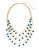 Expression Three Strand Drop Beads Necklace - BLUE