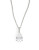 Crislu Multifaceted Pear Drop Necklace - PLATINUM